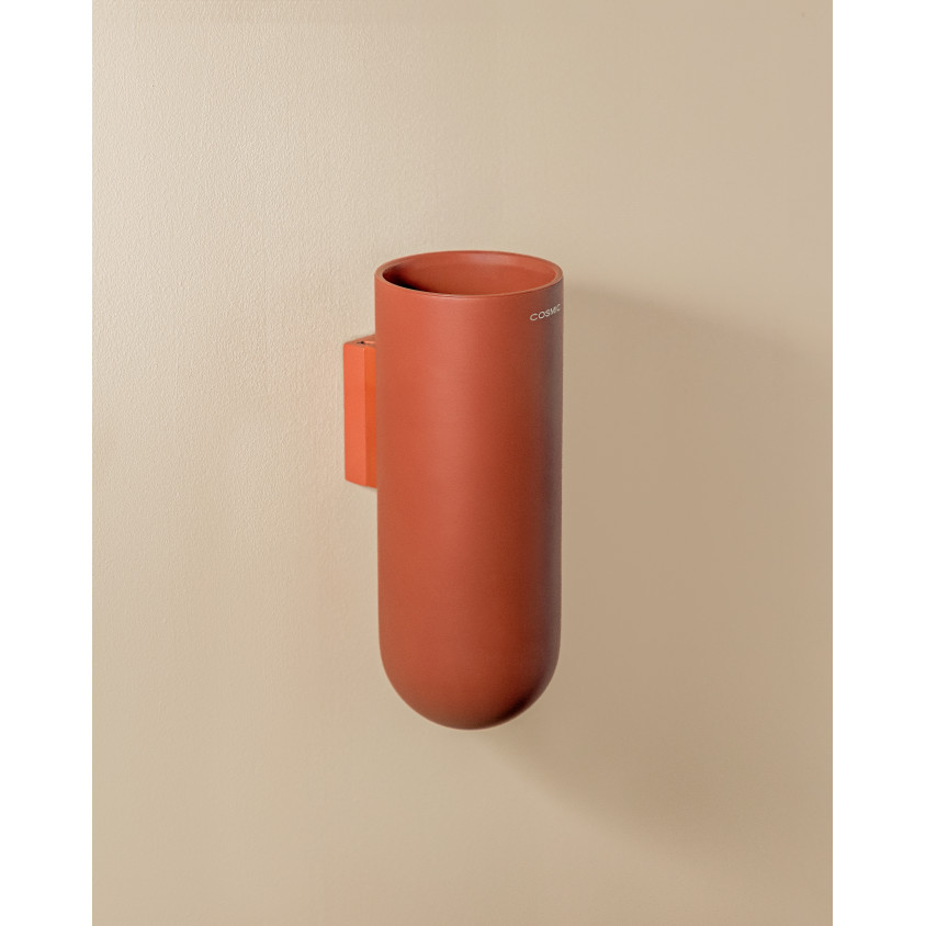 COSMIC GEYSER PORTE-BROSSE MUR DUAL SMARTFIX  TERRACOTA