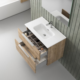 ENSEMBLE NEW MAE 90 CM CHENE NATUREL 