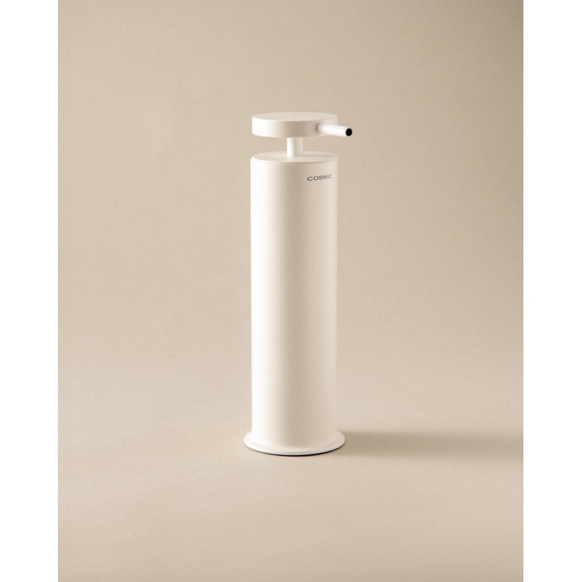 COSMIC GEYSER PORTE-SAVON LIQUIDE A POSER (185ML)  BLANC MAT