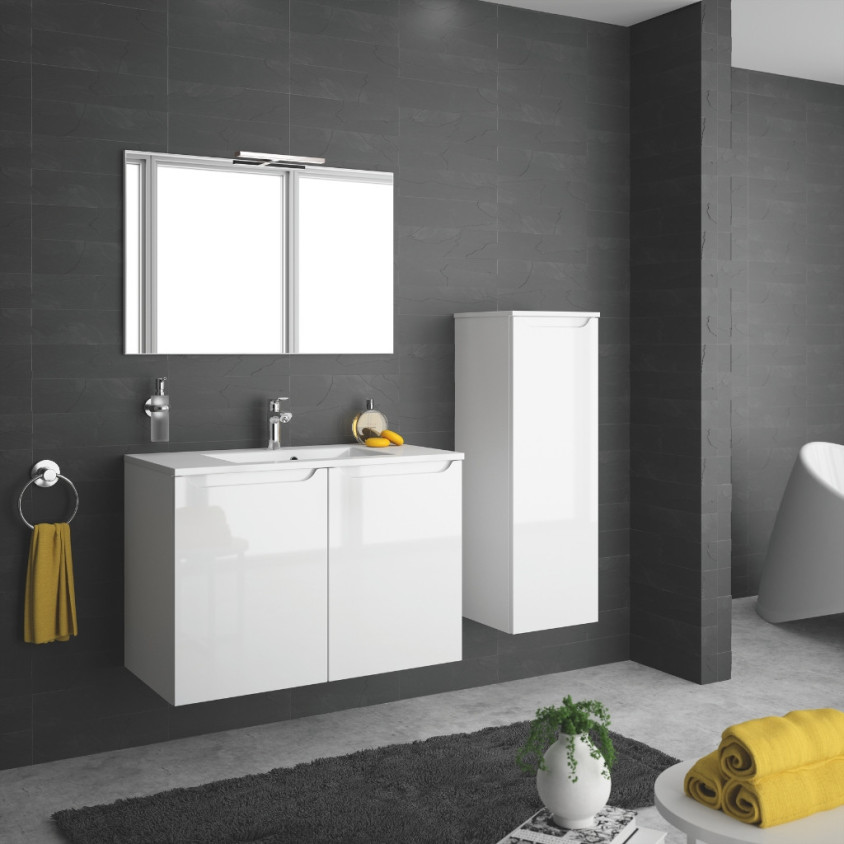 ENSEMBLE LILIA 2.0 80CM BLANC BRILLANT