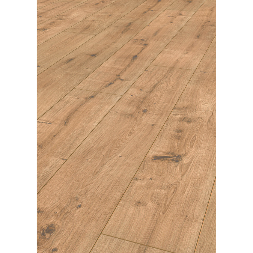 TER HURNE SOLS STRATIFIES CHENE RAFAELA LISSE  1288X195X8MM CHANFREIN EN V 4 COTES 212