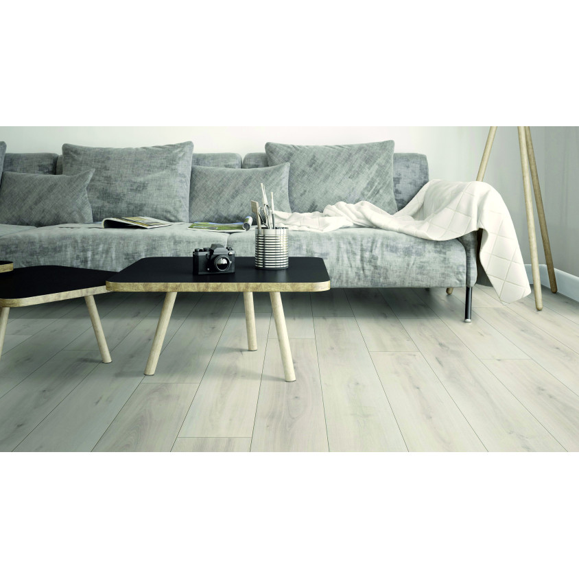 TER HURNE SOLS STRATIFIES CHENE BLANKA BROSSE  LINEAIRE 1288X195X8MM CHANFREIN EN V 4 COTES 273