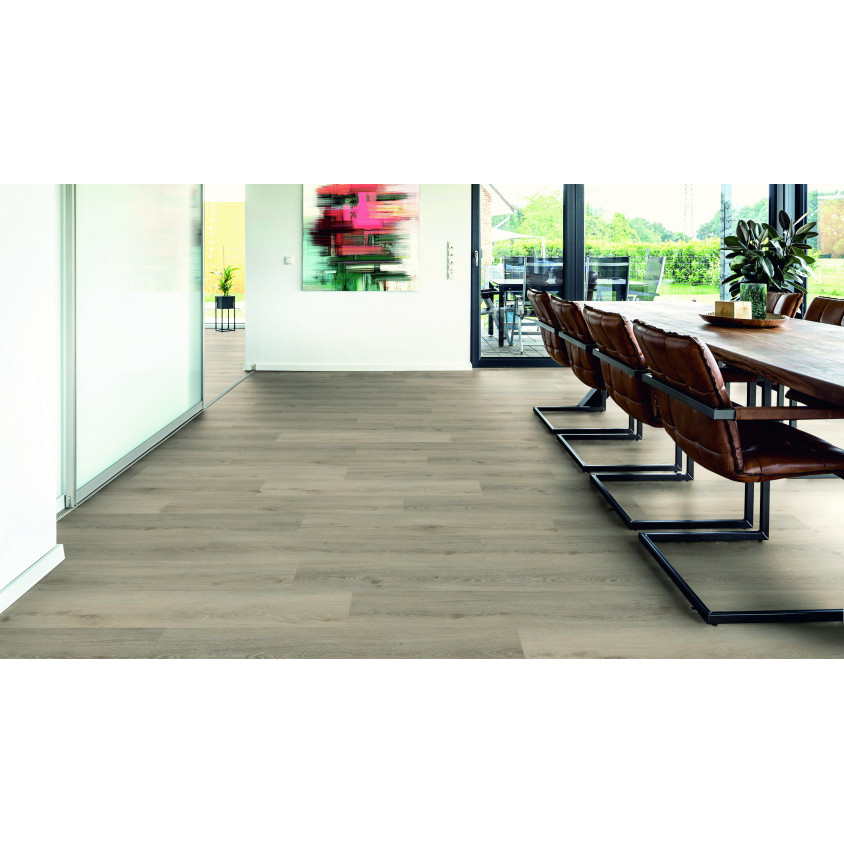 TER HURNE SOL DESIGN VINYLE CLIPSABLE CLASSIC  EDITION CHENE BRUGES BROSSE 5 1517,7X235X6MM 