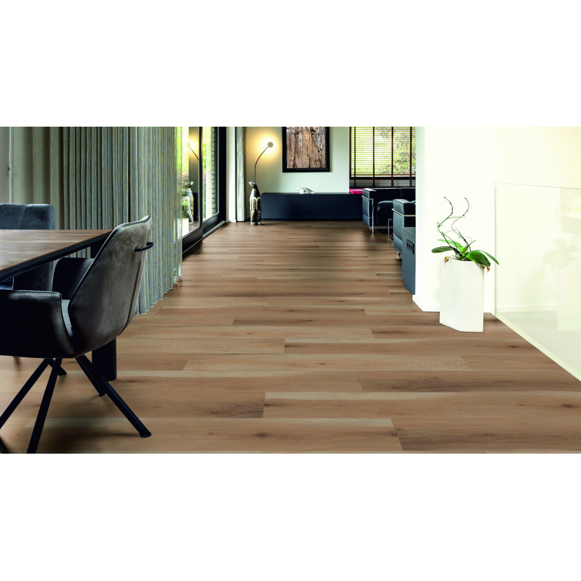 TER HURNE SOL DESIGN VINYLE CLIPSABLE CLASSIC  EDITION CHENE SEVILLA BROSSE EN PROFONDEUR 1 