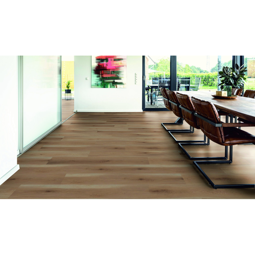 TER HURNE SOL DESIGN VINYLE CLIPSABLE CLASSIC  EDITION CHENE SEVILLA BROSSE EN PROFONDEUR 1 