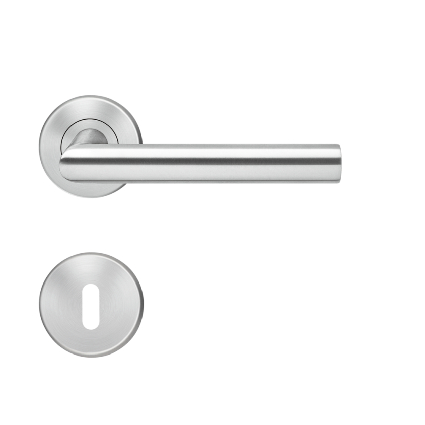 BE300B - BB, SUR ROSACE A CLIPSER, CLE L, INOX  SATINE, C. 7MM - PARIS