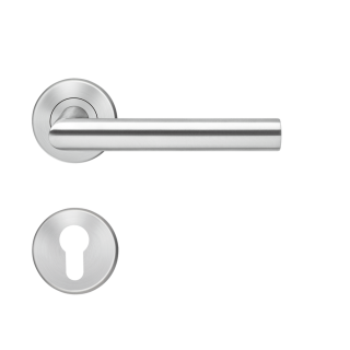 BE300B - PZ, SUR ROSACE A CLIPSER, CLE I, INOX  SATINE, C. 7MM - PARIS