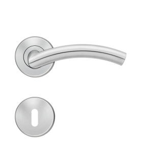 BE400B - BB, SUR ROSACE A CLIPSER, CLE L, INOX  SATINE, C. 7MM