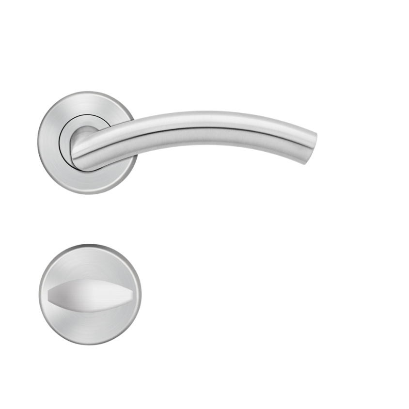 BE400D - BAD, CONDAMNATION SANS VOYANT  ROUGE/BLANC, INOX SATINE, ROSACE A CLIPSER, 6/7MM