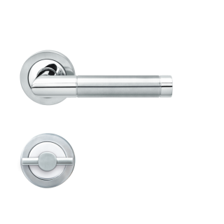 BE700A - BAD,SUR ROSACE A CLIPSER, CONDAMNATION,  INOX SATINE, C. 6/7MM