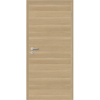 PORTE VERSO CHENE NATURE 730X2040 DIN R/GP AME  TUBULAIRE, FICHE V0020, SERRURE PD1/2T