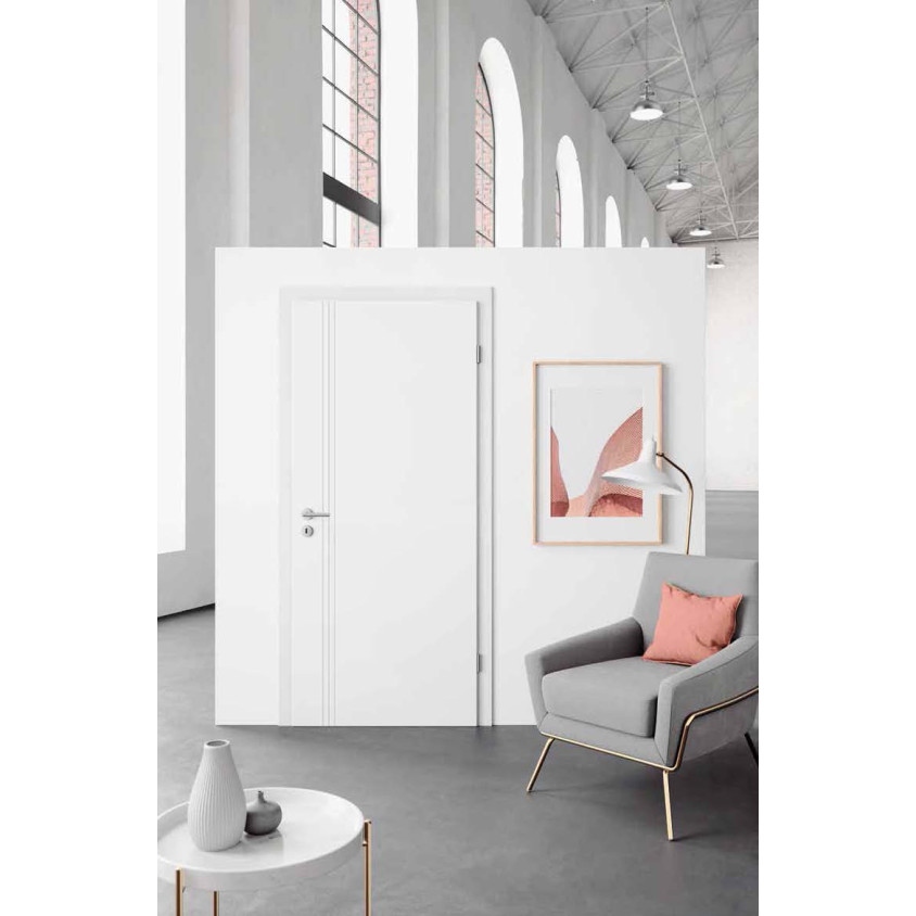 PORTE COULISSANTE MALA 05 830X2040 AME TUBULAIRE,  D.G.D.A, POUR SYTEME A GALANDAGE