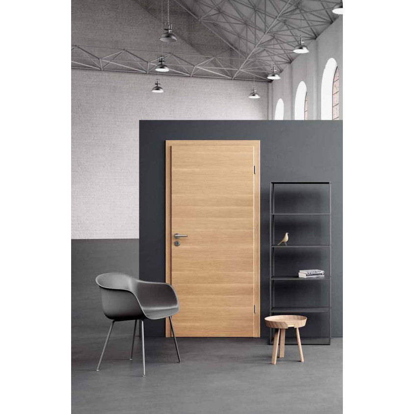 PORTE COULISSANTE EN APPLIQUE VERSO CHENE NATURE  730X2040 AME TUBULAIRE, D.G.D.A,