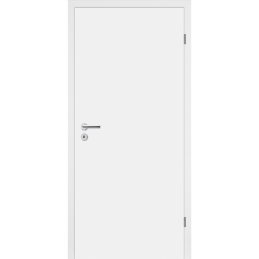 PORTE COULISSANTE BLANC POLAR 830X2040 AME  TUBULAIRE, D.G.D.A, POUR SYSTEME A GALANDAGE