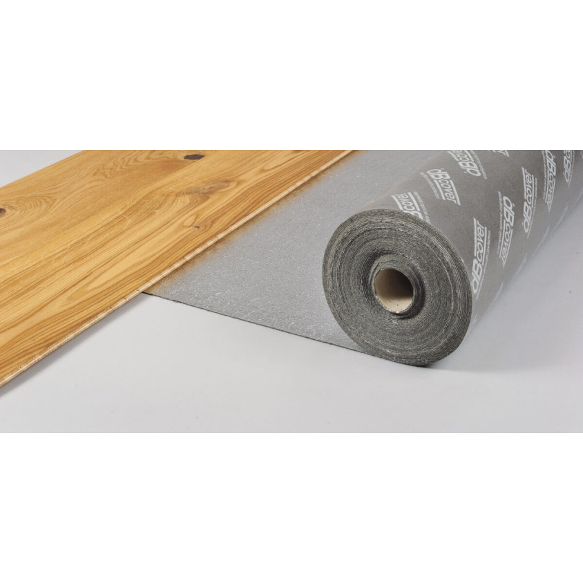 DBCOVER SOUS-COUCHE PHONIQUE HD2 LATEX ET SILICE  2MM + POLYANE-LAIES AUTO-ADHESIVES / REDUCTION 