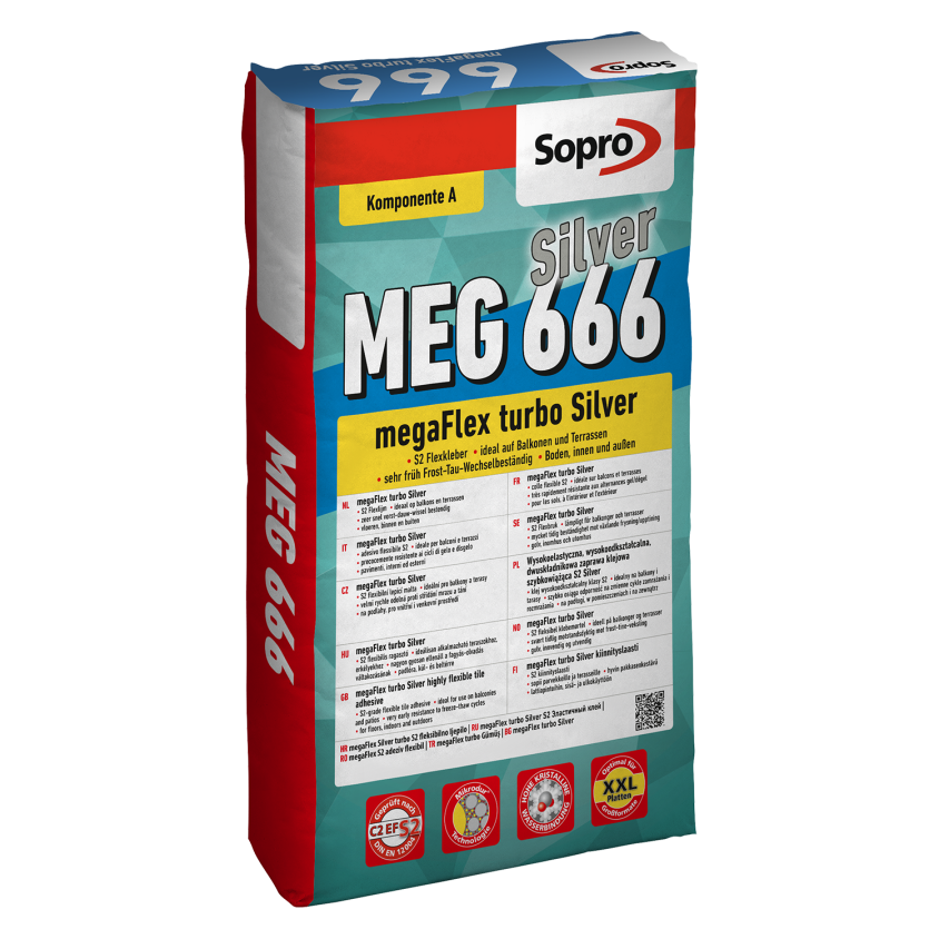 SOPRO 666 COLLE MEGAFLEX TURBO 2 K 33.25 KG S2 