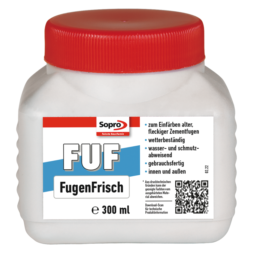 SOPRO FUF FUGENFRISCH 950 BLANC 10COLORANT POUR  JOINT 300ML