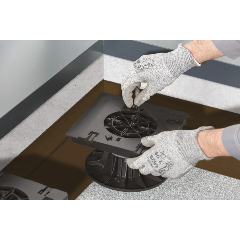 SUPPORT PERIPHERIQUE POUR DALLE 