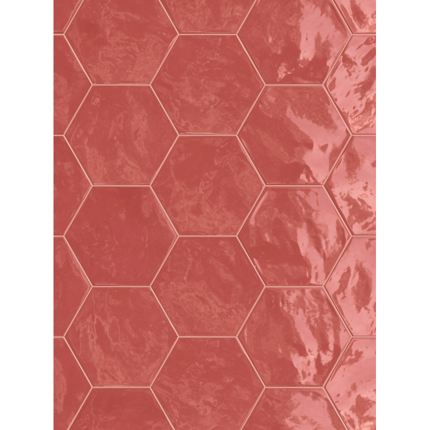 TERRATINTA HEXA WALL CHERRY PIE GLOSSY HEXAGON  17,3X15