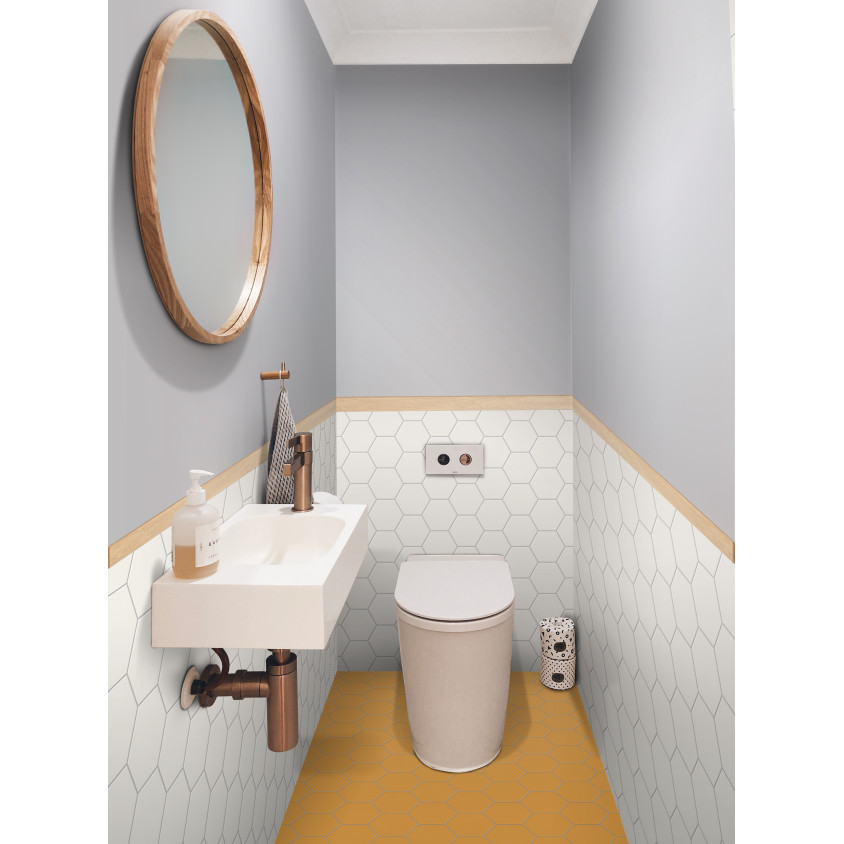 TERRATINTA HEXA FLOOR LEMON SORBET MATT HEXAGON  14X16