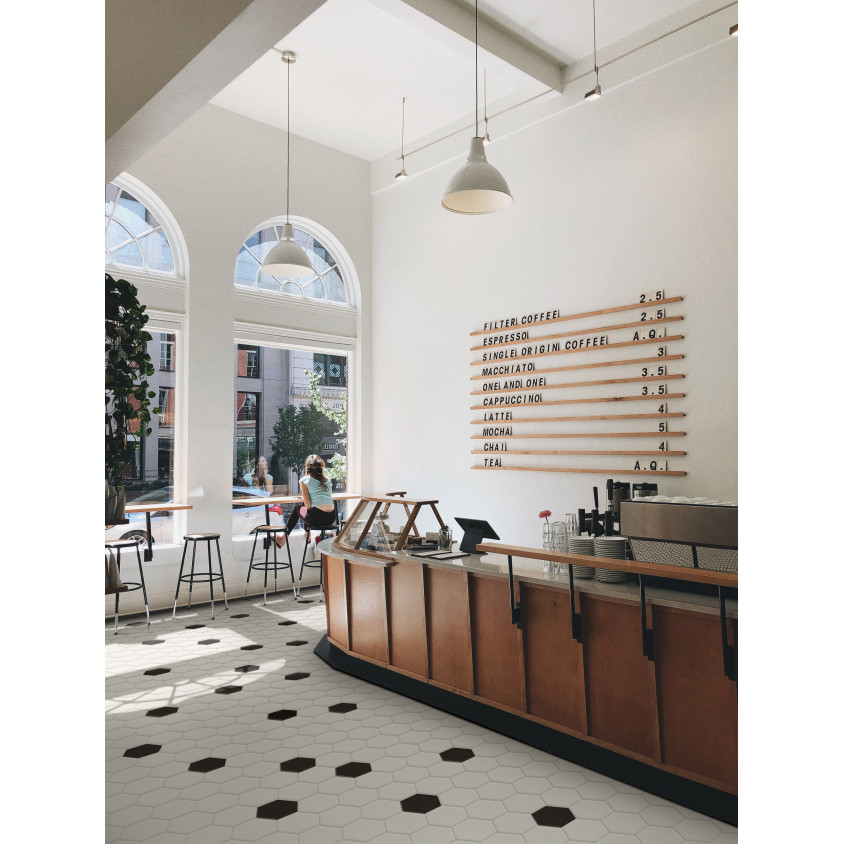 TERRATINTA HEXA FLOOR LEMON SORBET MATT HEXAGON  14X16