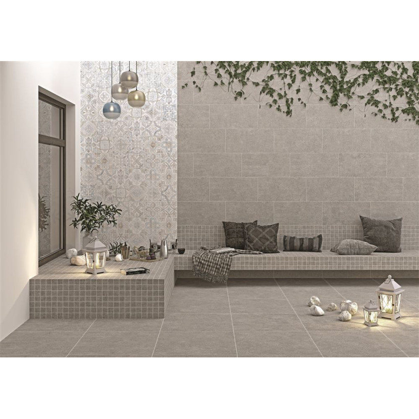 ALPHA SILVER GREY R10A 7REC 80X80 REF :  K946175R0001VTET