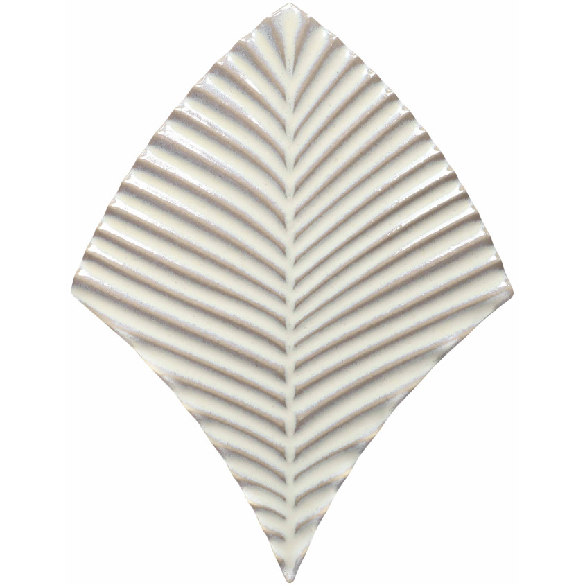 CERAMIQUE FEUILLES BLANCHES 20X15 