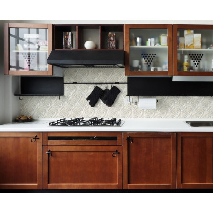 CERAMIQUE FEUILLES BLANCHES 20X15 