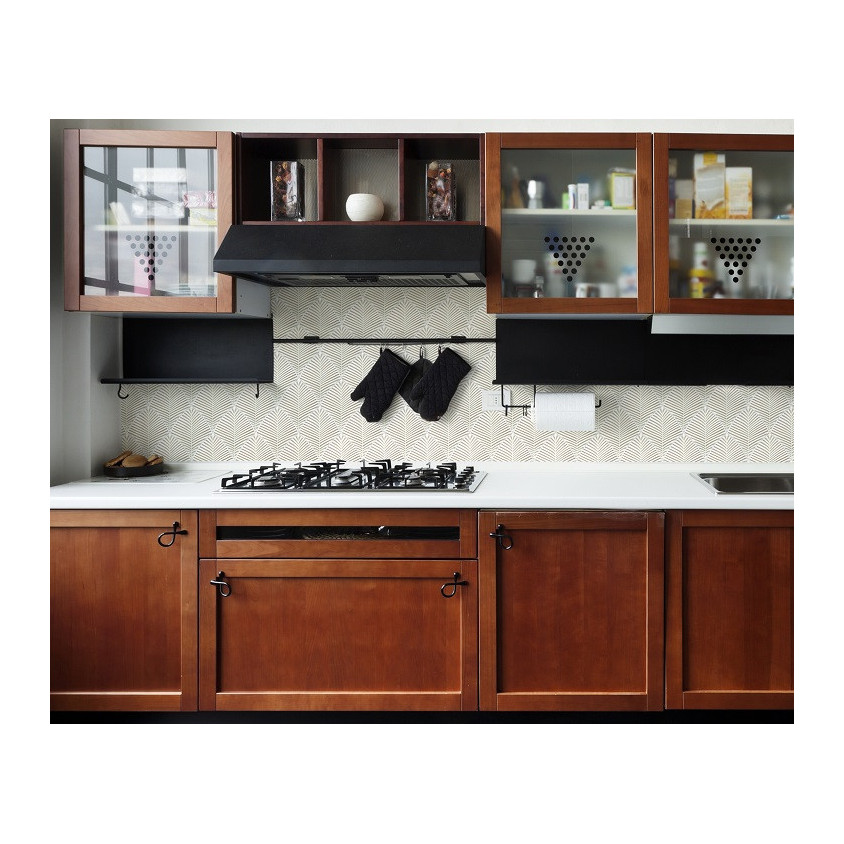 CERAMIQUE FEUILLES BLANCHES 20X15 