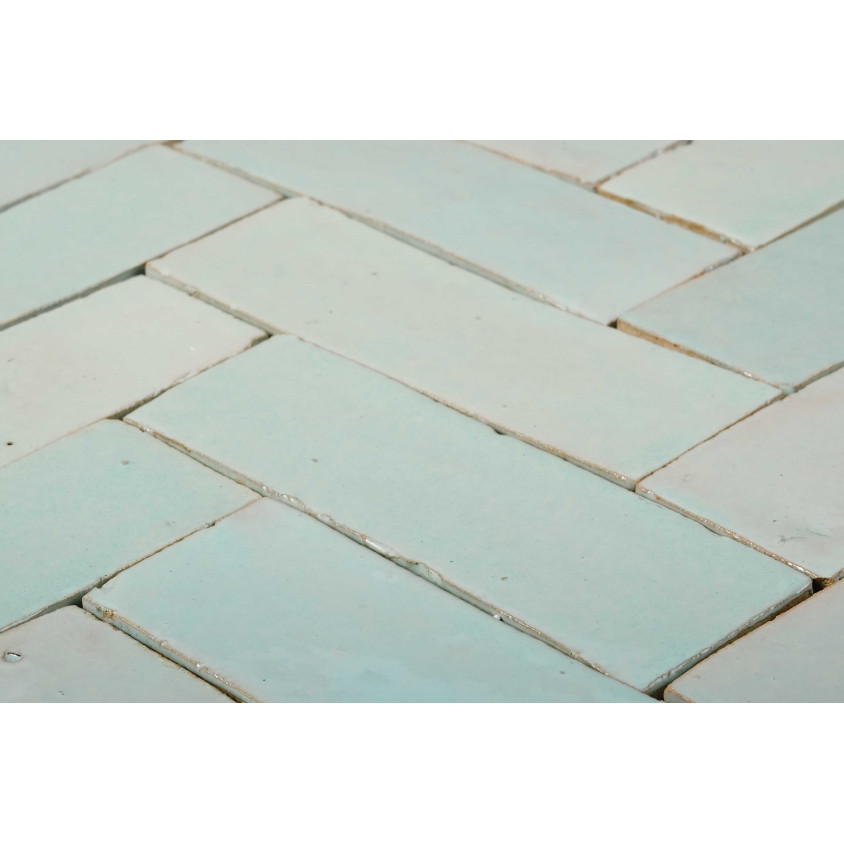 ZELLIGE BEJMAT 4,7X 14,5 CM BLEU GRIS 