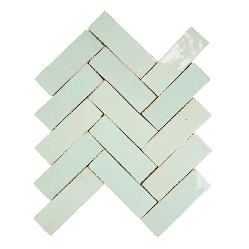 ZELLIGE BEJMAT 4,7X 14,5 CM BLEU GRIS 