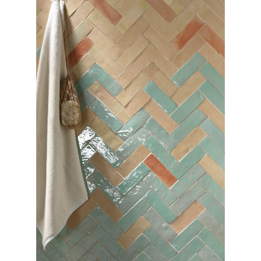 ZELLIGE BEJMAT 4,7X 14,5 CM BLEU GRIS 