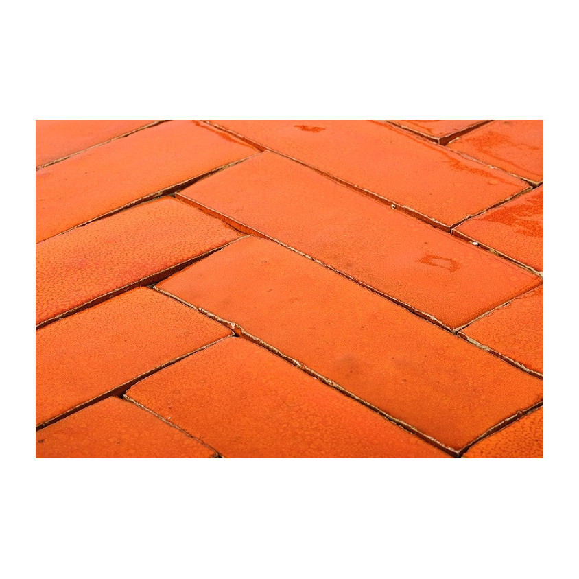 ZELLIGE BEJMAT 4,7X 14,5 CM ORANGE 