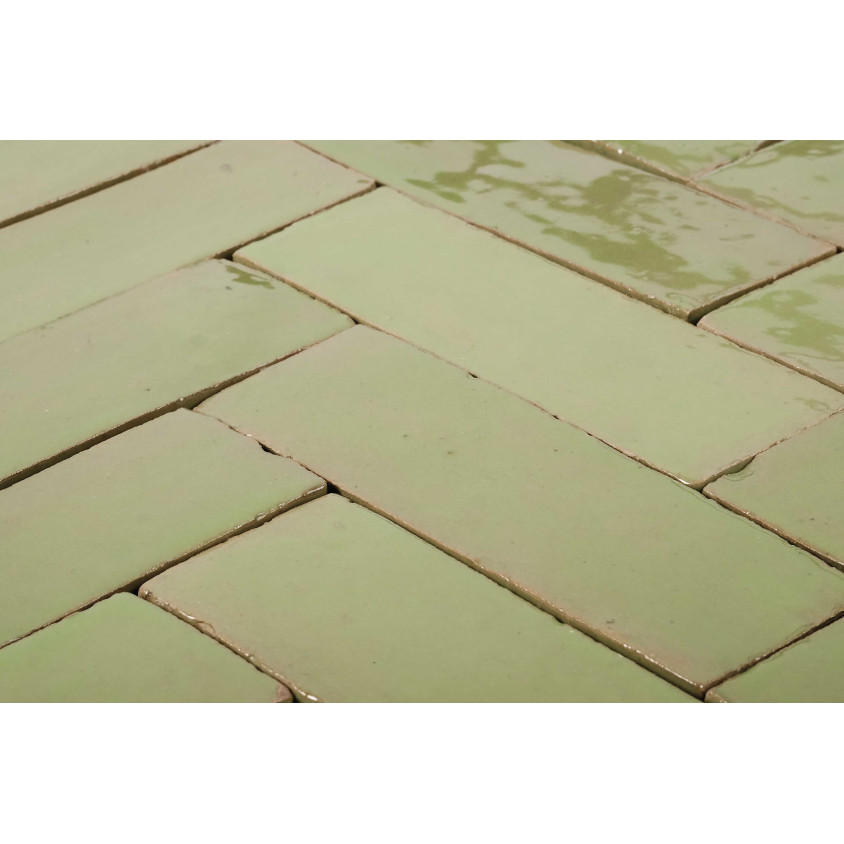 ZELLIGE BEJMAT 4,7X 14,5 CM VERT 1 