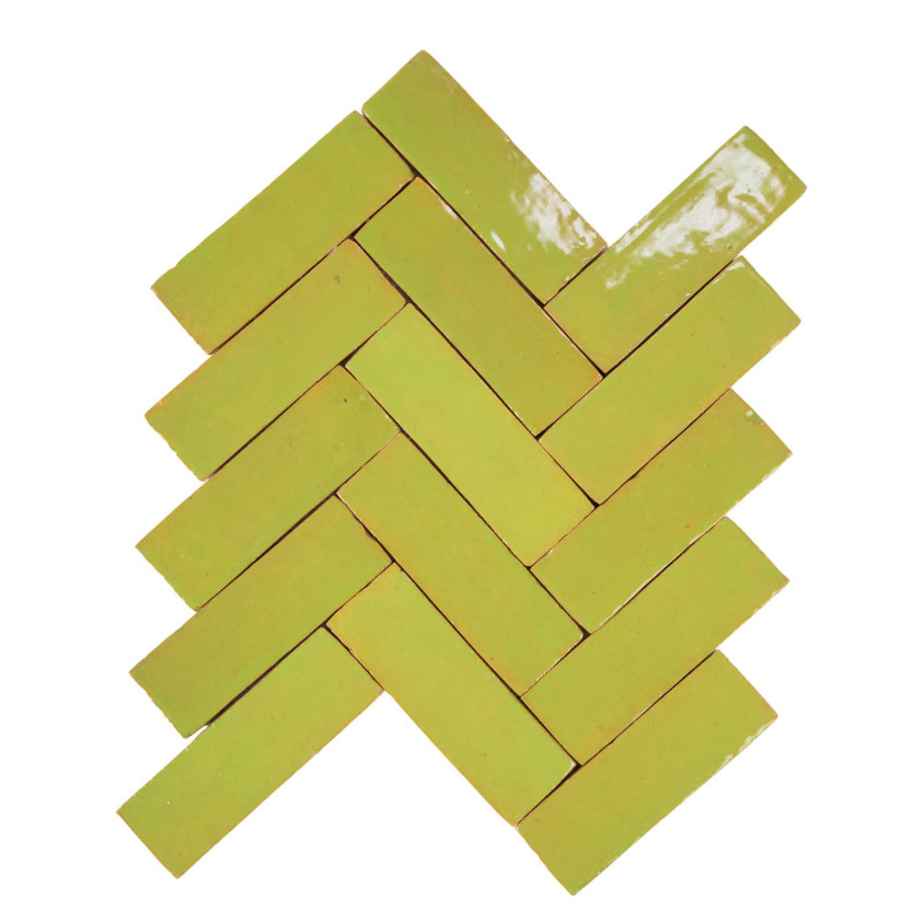 ZELLIGE BEJMAT 4,7X 14,5 CM VERT 1 