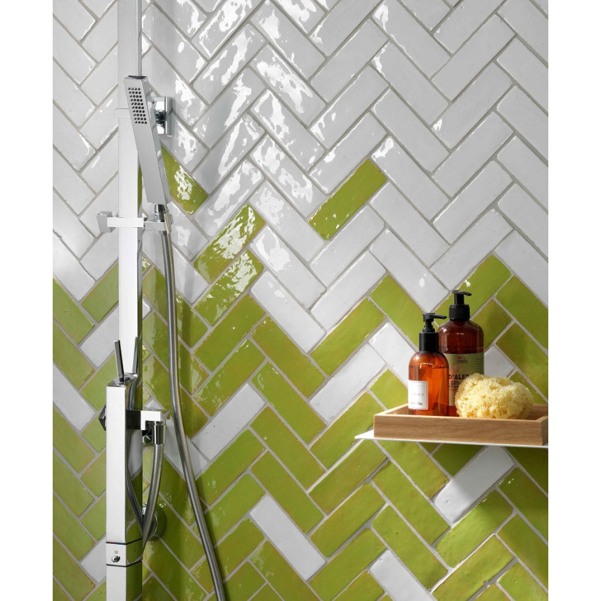 ZELLIGE BEJMAT 4,7X 14,5 CM VERT 1 