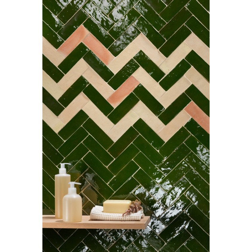 ZELLIGE BEJMAT 4,7X 14,5 CM VERT 