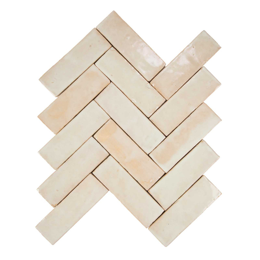 ZELLIGE BEJMAT VRAC 4,7X 14,5 CM BEIGE GRIS 