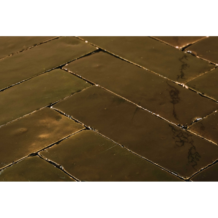 ZELLIGE BEJMAT VRAC 4,7X 14,5 CM VERT OLIVE 