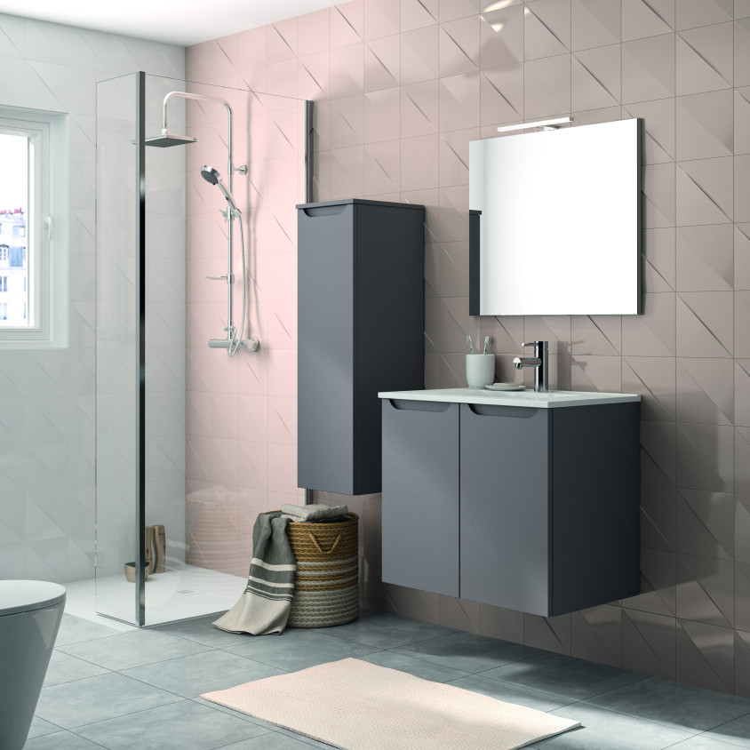 1/2 COLONNE LILIA 2.0 AVEC FERRAGE A GAUCHE ET  PRISE DE MAIN ARM35 XCO 1P/G LIL54XCO.XCO