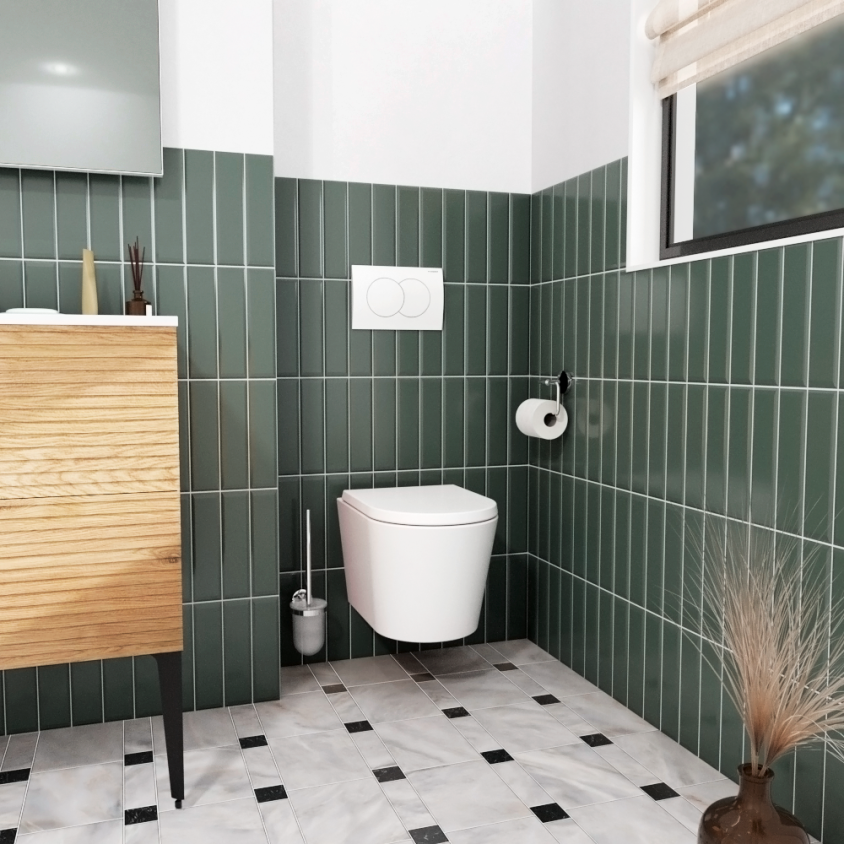 PLAQUE DE DECLENCHEMENT GEBERIT SIGMA01 POUR  RINCAGE DOUBLE TOUCHE: BLANC ALPIN REF : 