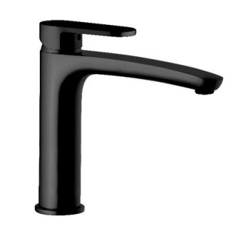 MITIGEUR LAVABO BEC HAUT NOIR MAT REF : ALG301N 