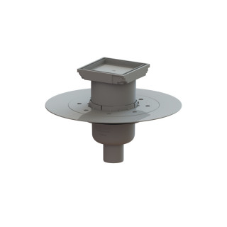 KESSEL SIPHONNETTE CLASSIC, 100X100MM, Ø 50  40250.95 SV GRILLE A CARRELER