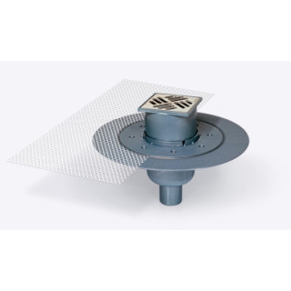 KESSEL SIPHON DE SOL CLASSIC 100X100MM Ø 50  SORTIE VERTICALEREF : 40250.90FR