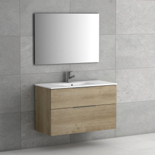 ENSEMBLE NEW MAE 120 CM CHENE NATUREL 