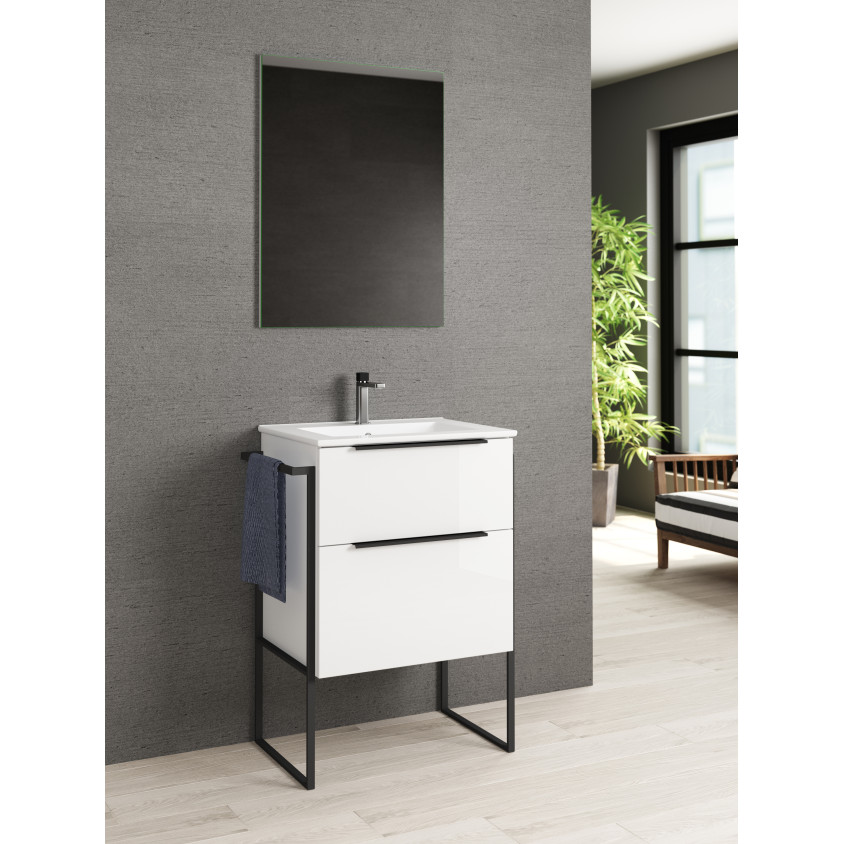 ENSEMBLE NEW MAE INDUS 60 CM BLANC BRILLANT 