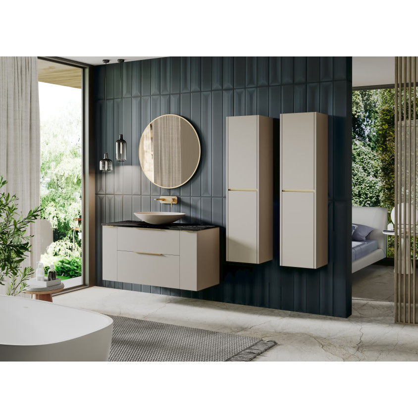 ENSEMBLE NEW MAE 120 CM MOKA MAT 